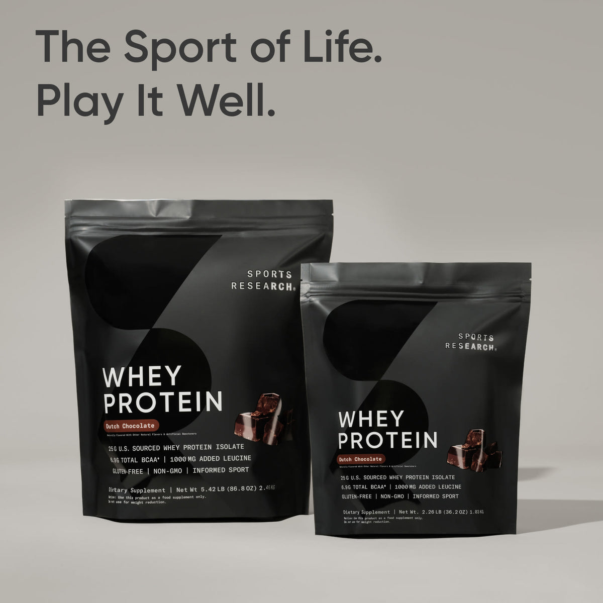 Sports Research Whey Protein, Dutch Chocolate, 1.03 kg (2.26 lb) - view 6