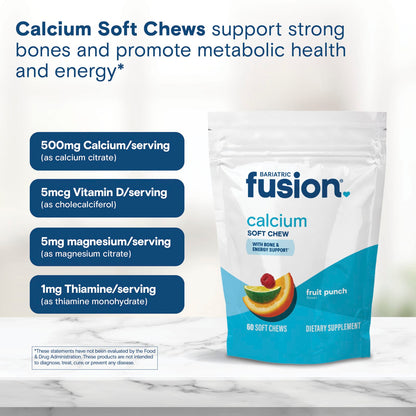 Bariatric Fusion Calcium Soft Chew Fruit Punch 60 Soft Chews - view 4
