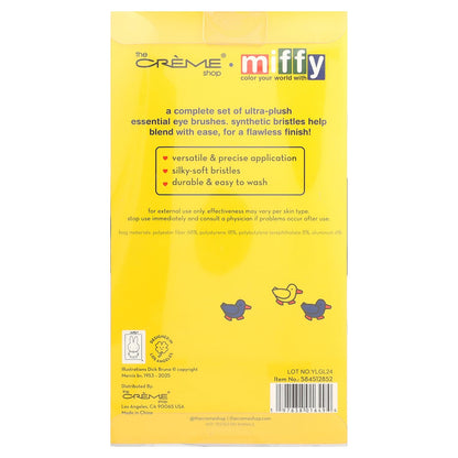 The Creme Shop Miffy Everyday Essentials Eyeshadow Brush Set with Travel Bag - view 3