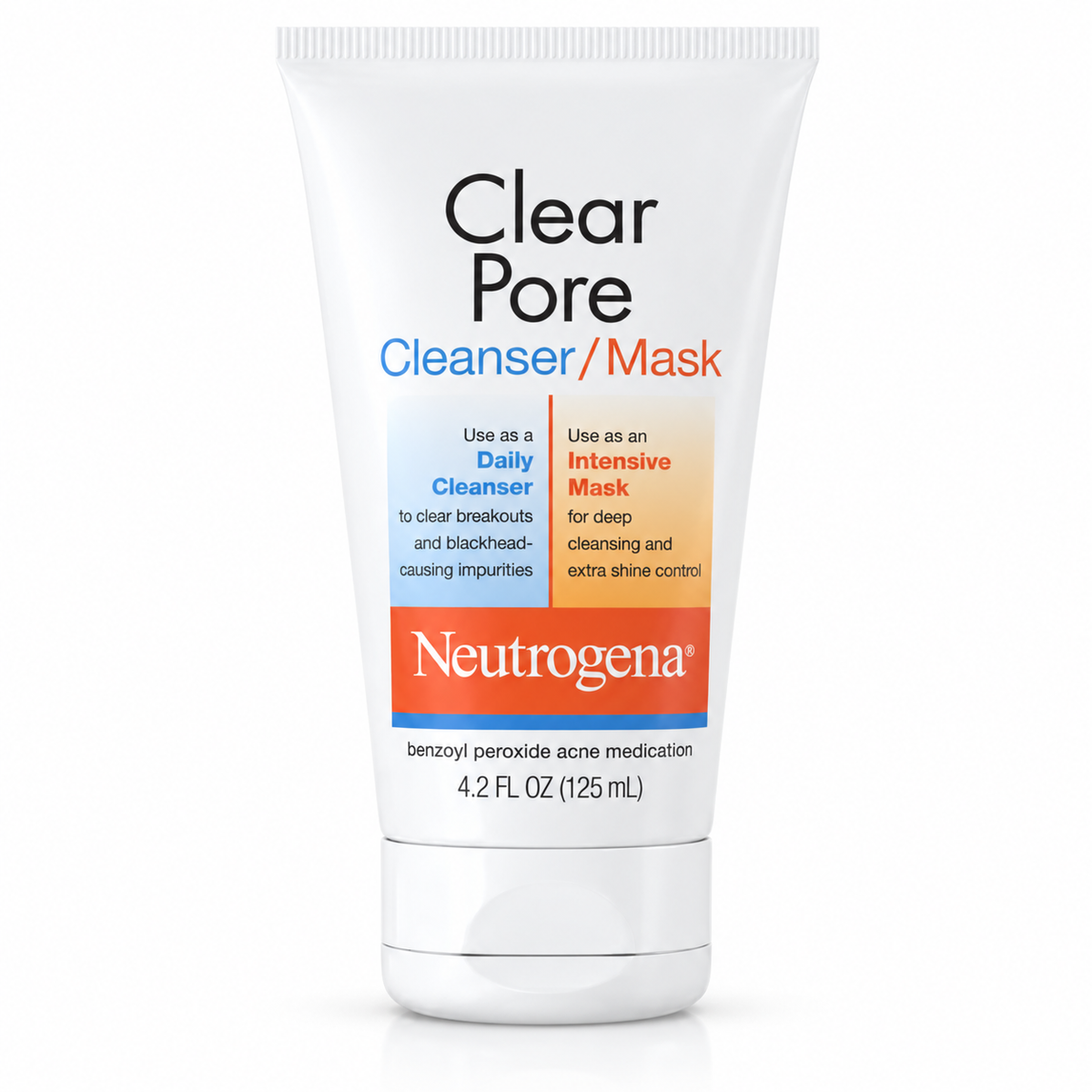 Neutrogena Clear Pore Cleanser/Mask 3.5% Benzoyl Peroxide 125 ml — alternate product view
