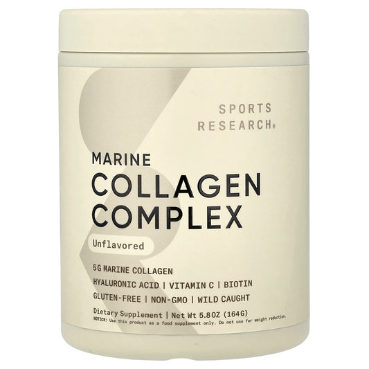 Sports Research Marine Collagen Complex, Unflavoured, 164 g (5.8 oz)