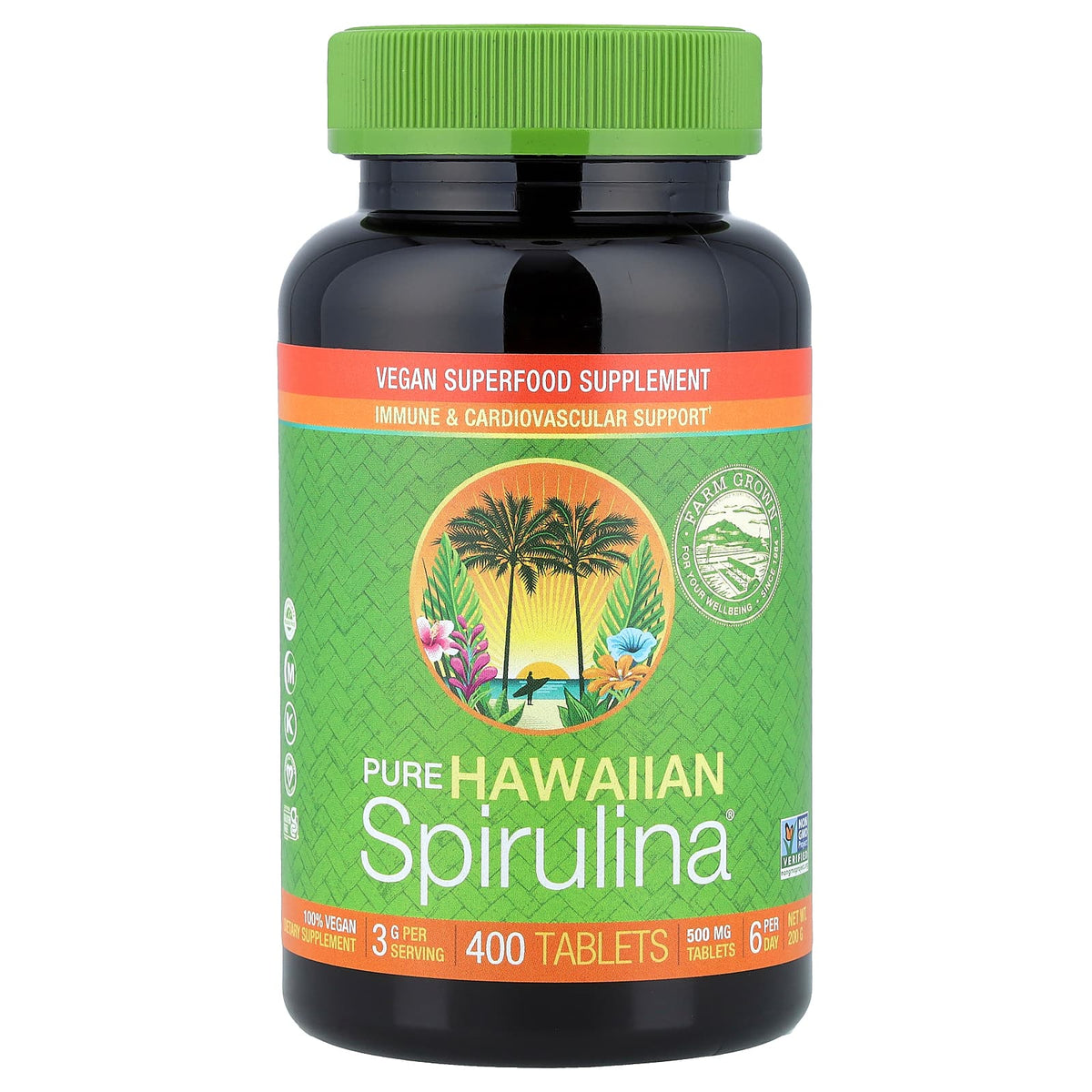 Nutrex Hawaii Pure Hawaiian Spirulina, 400 Tablets (500 mg per Tablet) — product view