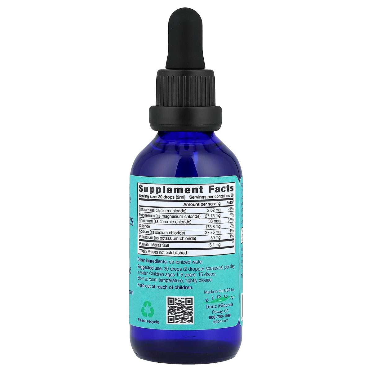 Eidon Ionic Minerals Electrolytes Liquid Concentrate, 60 ml (2 fl oz) — alternate product view