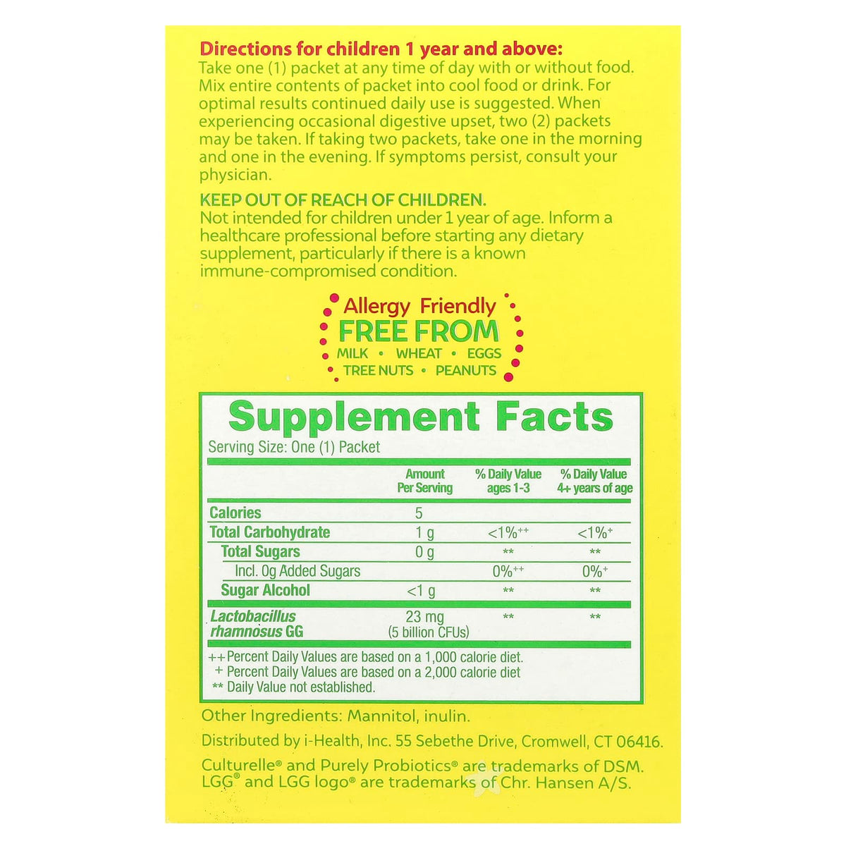 Culturelle Kids Purely Probiotics 1+ Years 50 Packets, 1.5 g (0.05 oz) Each - view 2