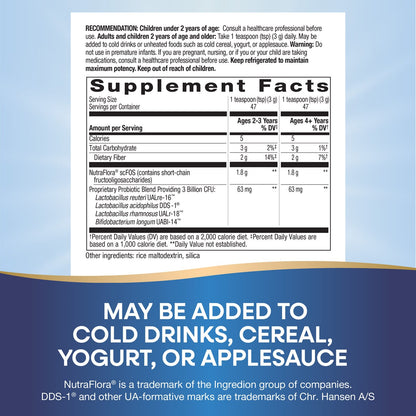 Nature's Way Primadophilus Reuteri Probiotic Powder, 3 Billion CFU, 142 g (5 oz) - view 5