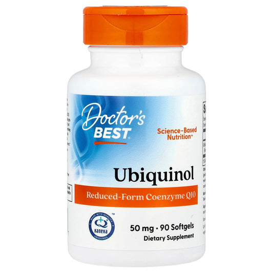 Doctor's Best Ubiquinol with Kaneka Q+, 50 mg, 90 Softgels