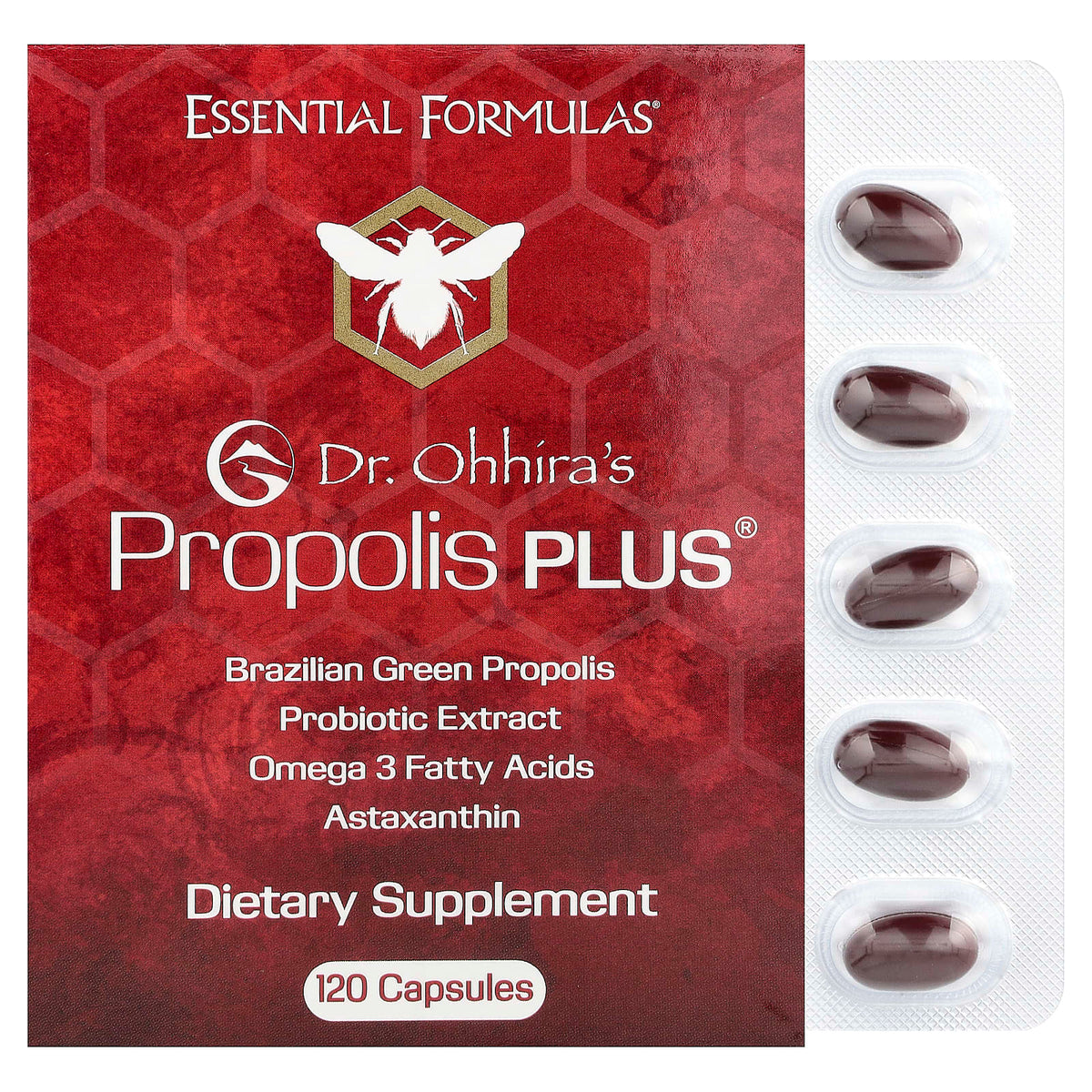 Dr. Ohhira's Propolis Plus, 120 Capsules