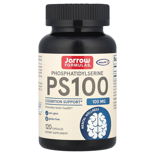 Jarrow Formulas PS100 Phosphatidylserine, 100 mg, 120 Capsules