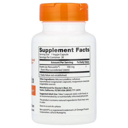 Doctor's Best Fisetin, 100 mg, 30 Veggie Caps - view 2