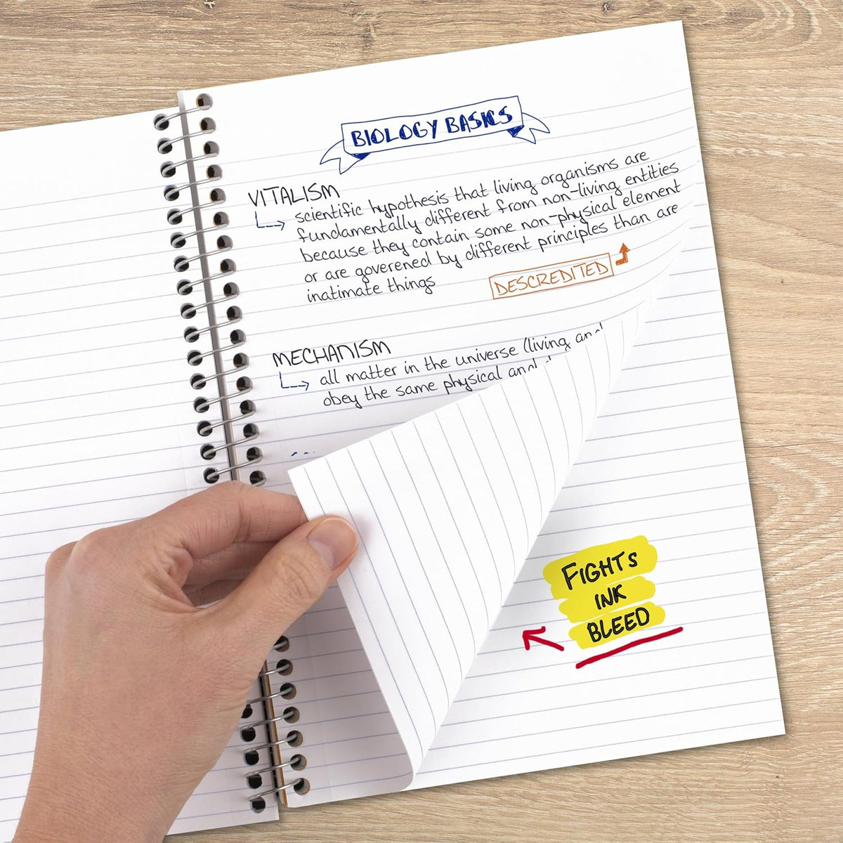 Five Star 2-Subject Notebook, College Ruled, Purple - view 5