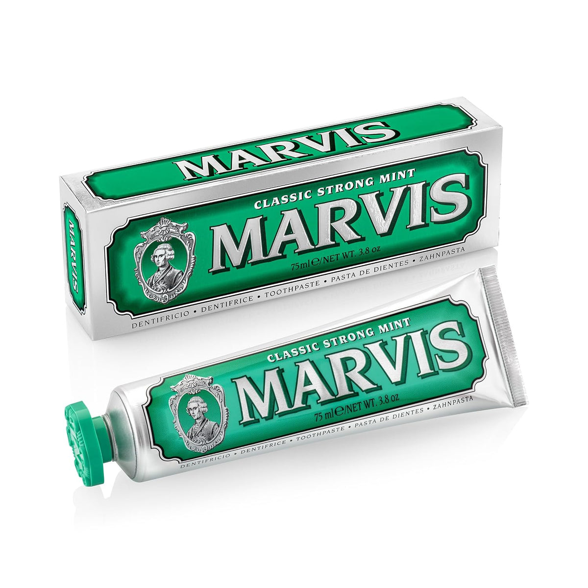 Marvis Classic Strong Mint Toothpaste, 3.8 oz — product view
