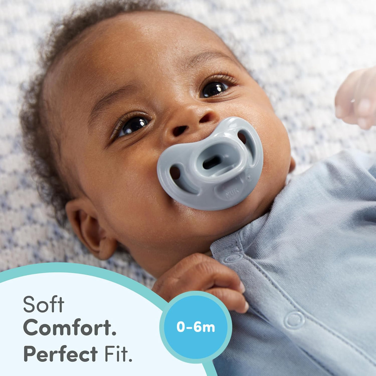 NUK First Choice Comfy Orthodontic Baby Dummy, 0-6 Months, Pink, 5-Pack - view 2