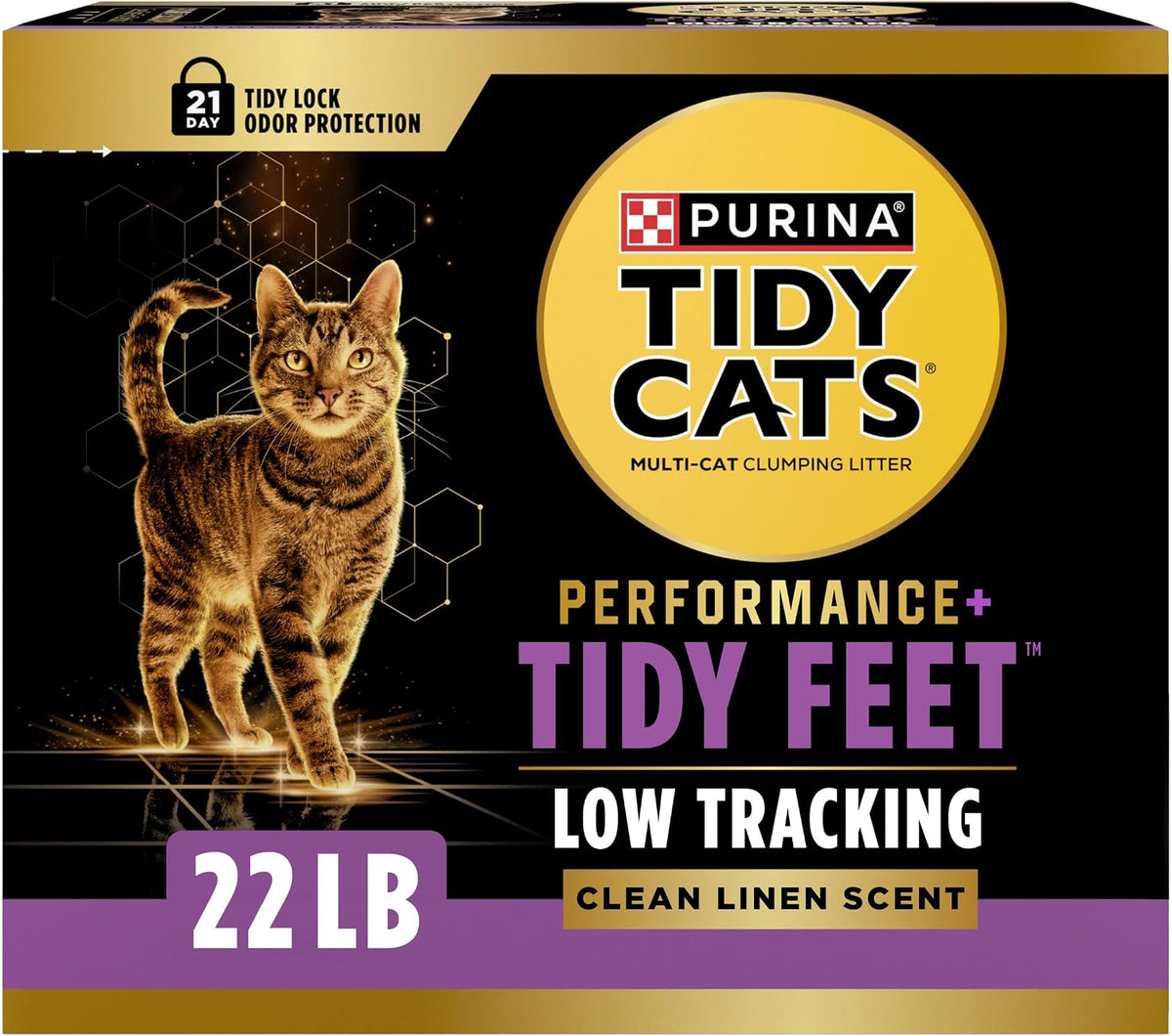 Purina Tidy Cats Performance Plus Tidy Feet Cat Litter, Scented, 22 lb Box — product view
