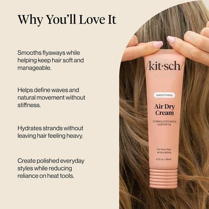 Kitsch Smoothing Air Dry Cream for Hair, 156 ml - view 3