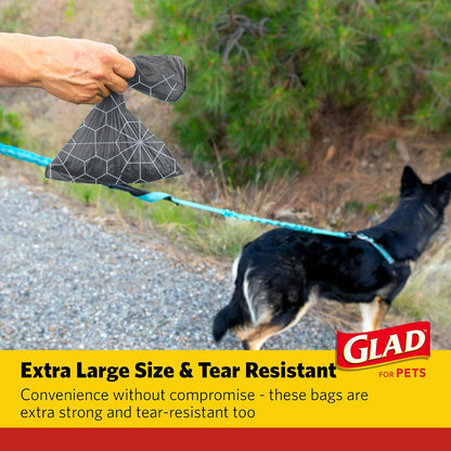 Glad for Pets Extra Large Scented Dog Poop Bags, Fresh Scent, 90 Count - view 3