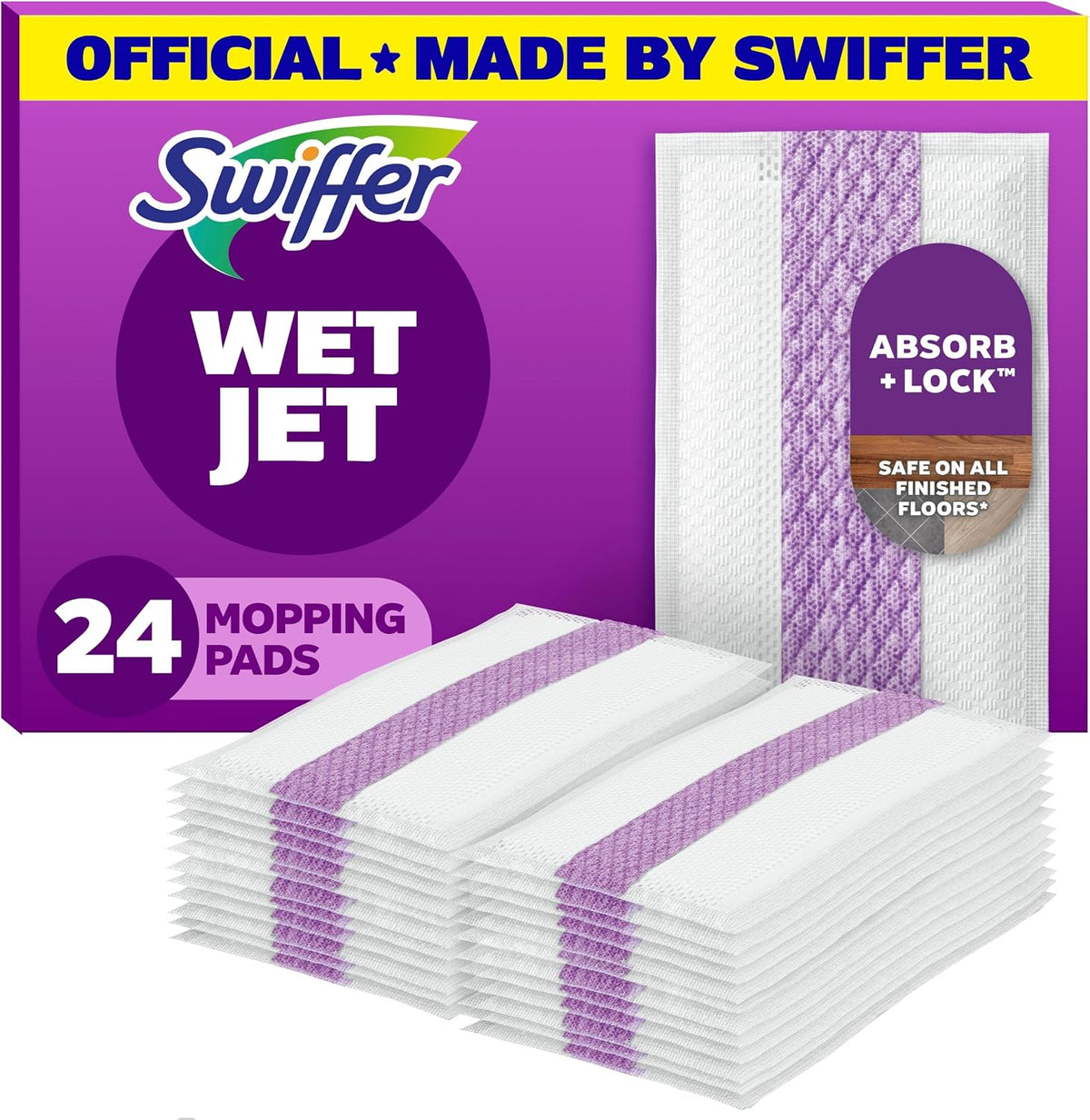 Swiffer WetJet Hardwood Mop Pad Refills, 24 Count — product view