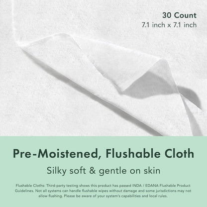 Rael Flushable Feminine Wipes, Travel Size, 10 Count, Pack of 3 - view 2