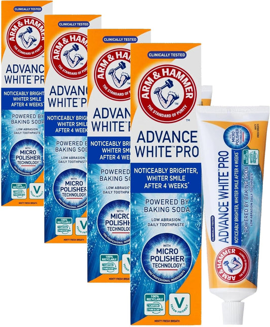 Arm & Hammer Advance White Pro Toothpaste, 4 x 75 ml
