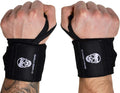 Gymreapers Weightlifting Wrist Wraps 18 Inch, Black