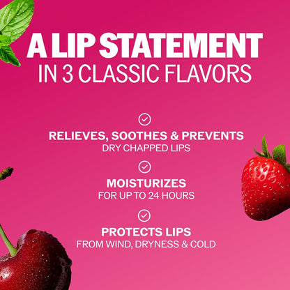 ChapStick Classic Lip Balm Variety Pack, Cherry, Strawberry & Spearmint - view 5