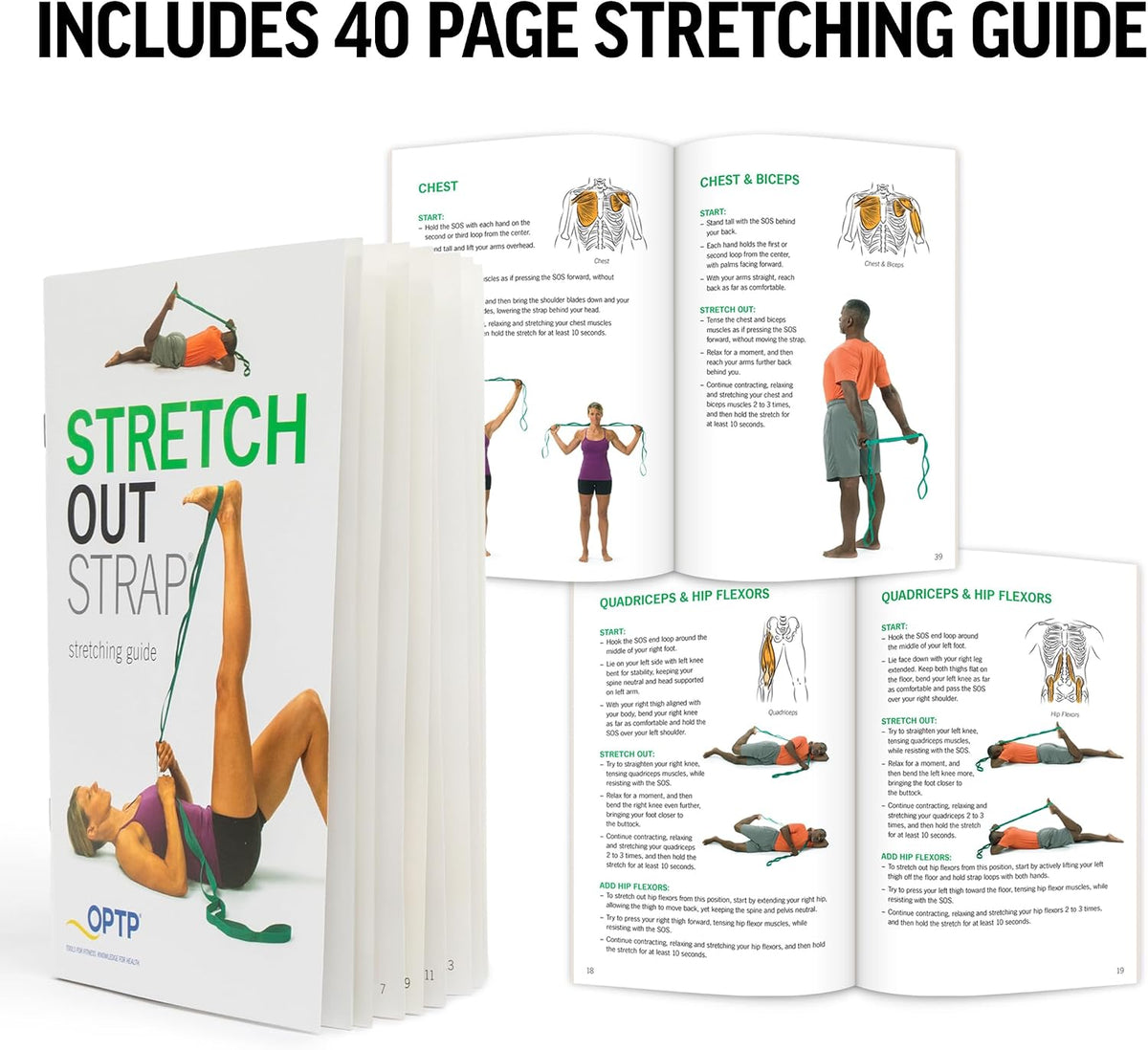 OPTP The Original Stretch Out Strap with Exercise Booklet - view 6