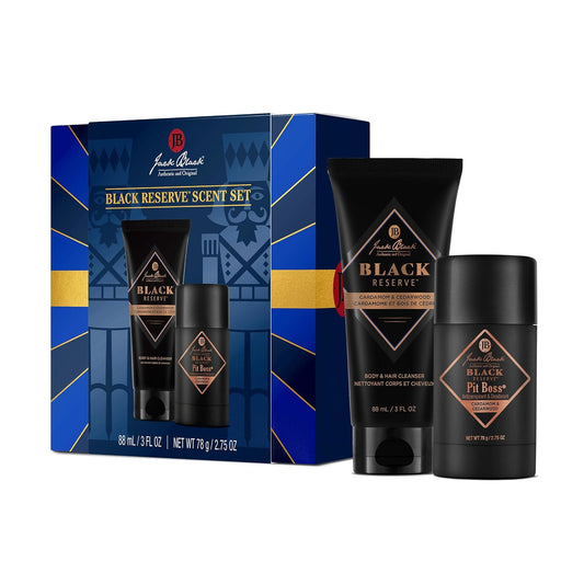 Jack Black Black Reserve Body and Hair Cleanser and Pit Boss Set