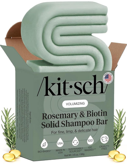 Kitsch Rosemary & Biotin Volumising Shampoo Bar, 3.5 oz