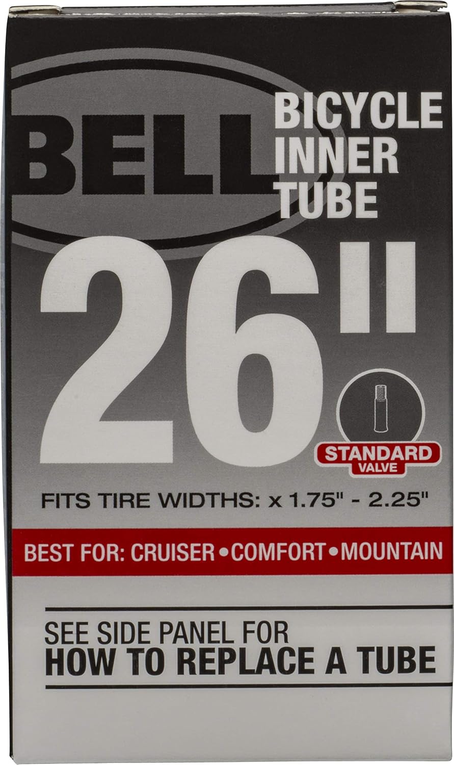 Bell Bike Inner Tube, 26 x 1.75-2.25 Inch, Schrader Valve