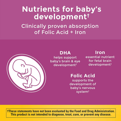 Nature Made Prenatal Multivitamin with Folic Acid and DHA, 110 Softgels - view 2