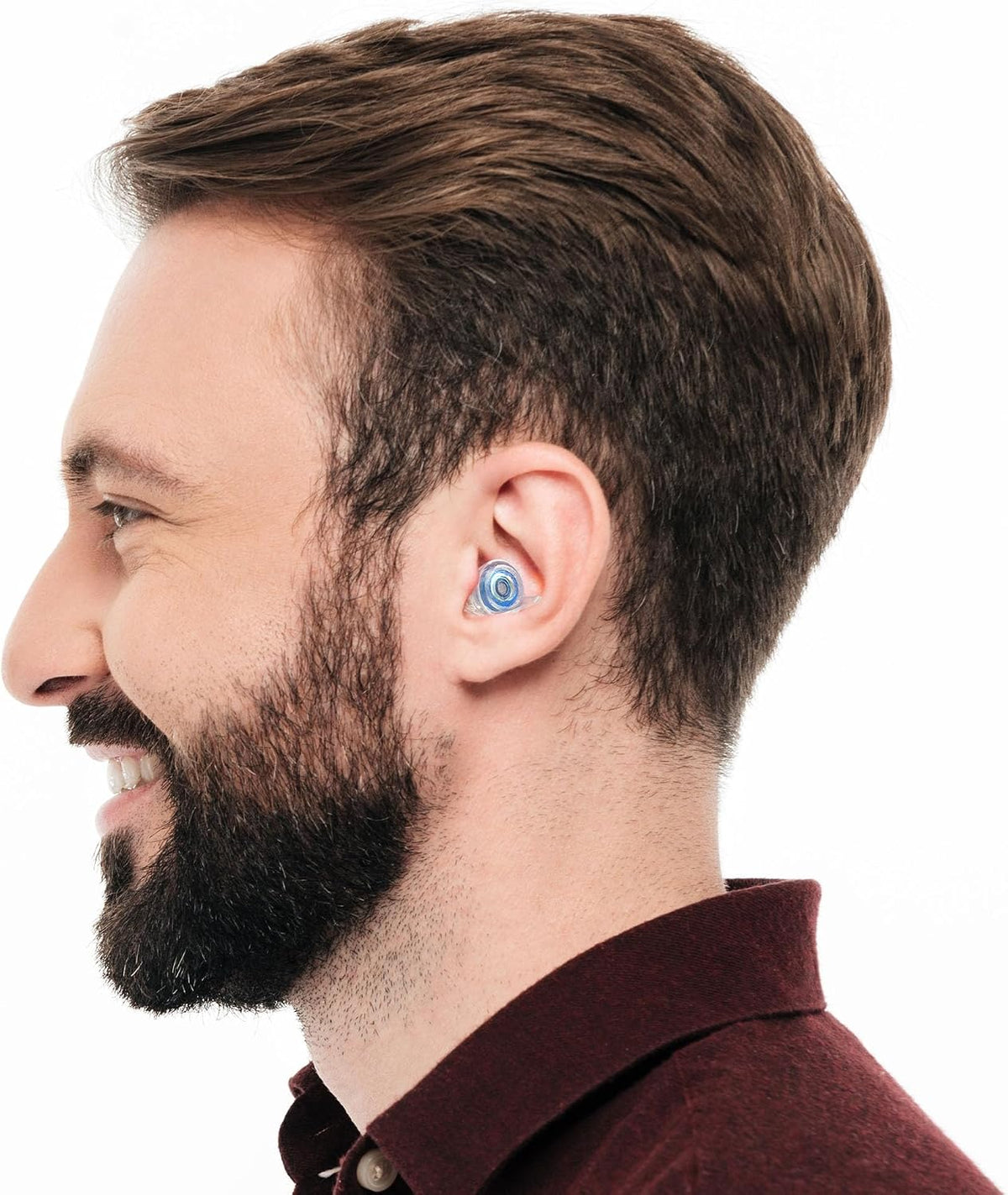Eargasm High Fidelity Earplugs, Blue, with Keychain Case - view 4