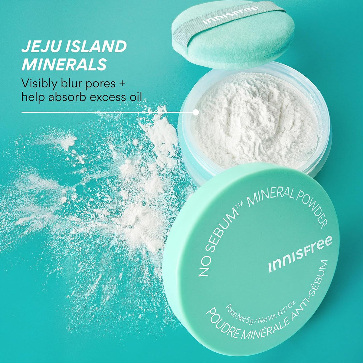 innisfree No-Sebum Mineral Powder 5g - Talc-Free - view 3