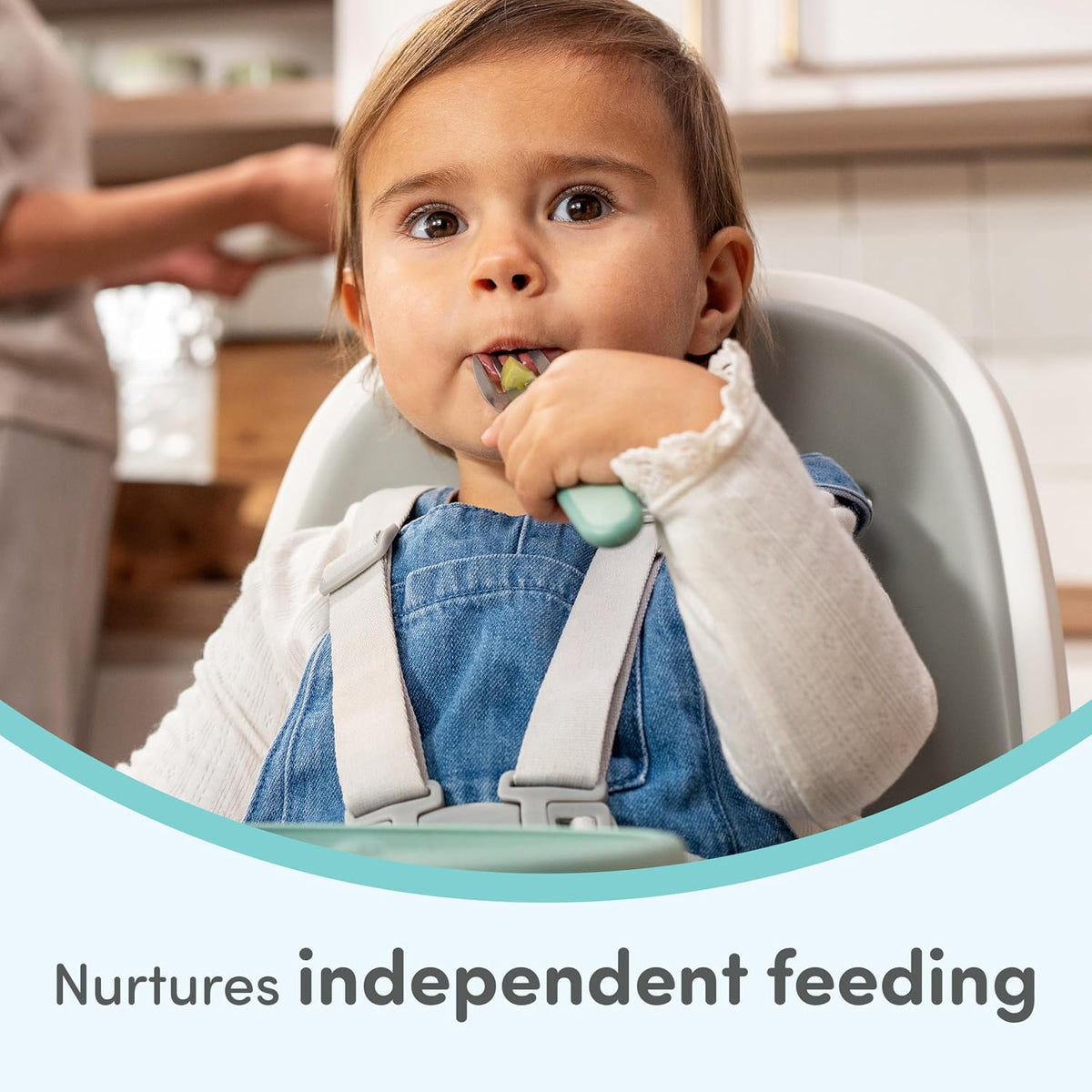 NUK Kiddy Cutlery Forks, Pack of 3, Blue and Green - view 3
