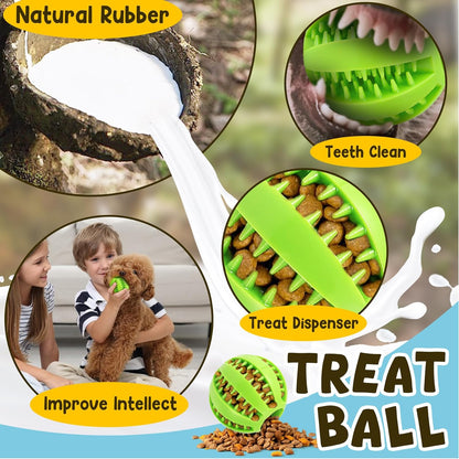 Zeaxuie 9 Pack Puppy Toys for Teething Small Dogs, Squeaky, Rope and Treat Ball - view 4