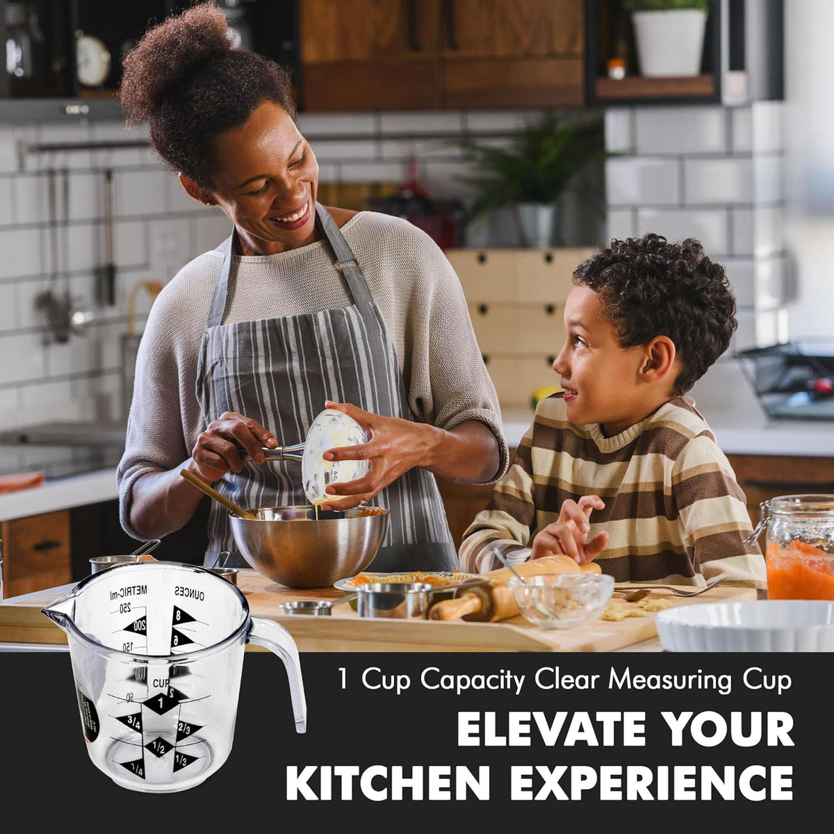 Chef Craft Select Plastic Measuring Cup, 1 Cup, Clear - view 5