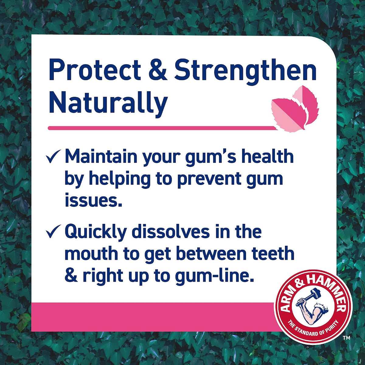 Arm & Hammer 100% Natural Baking Soda Gum Protection Toothpaste, 2 x 75 ml - view 3