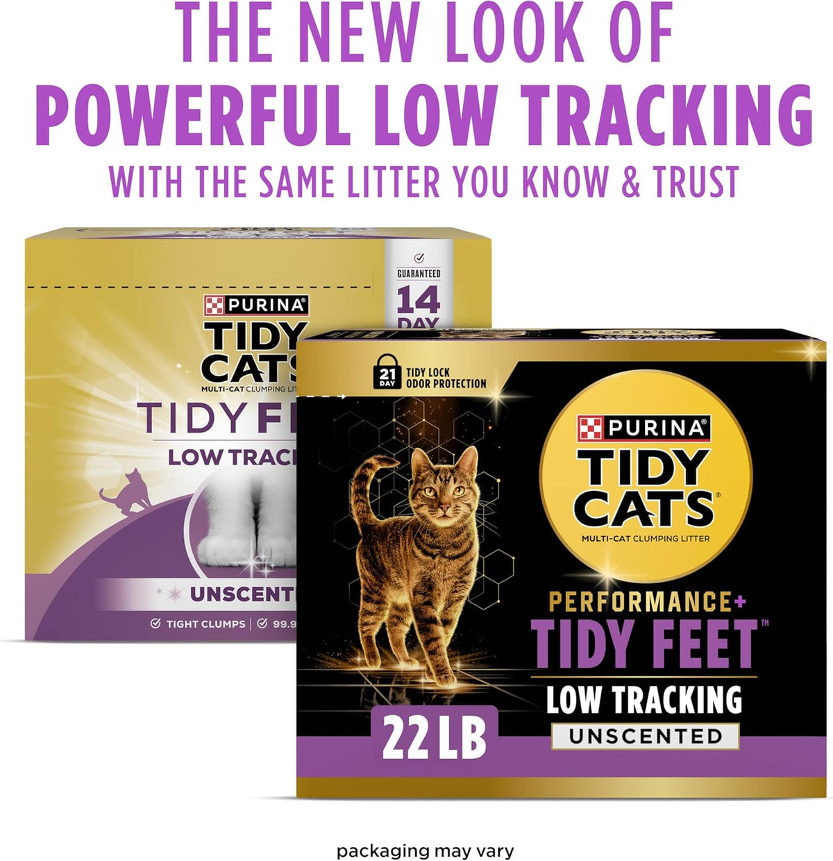 Purina Tidy Cats Performance Plus Tidy Feet Cat Litter, Unscented, 22 lb Box - view 2