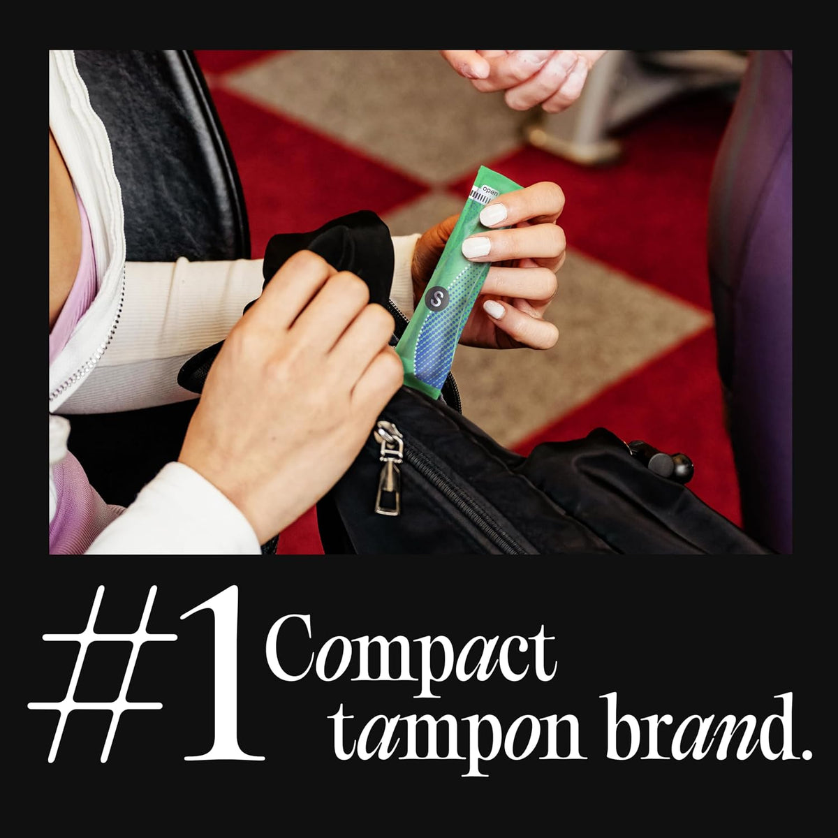 U by Kotex Click Compact Tampons, Regular/Super, Unscented, 45 Count - view 4