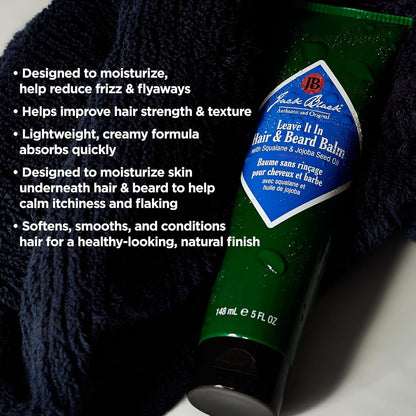 Jack Black Leave It In Hair & Beard Balm for Men 5 oz - view 5