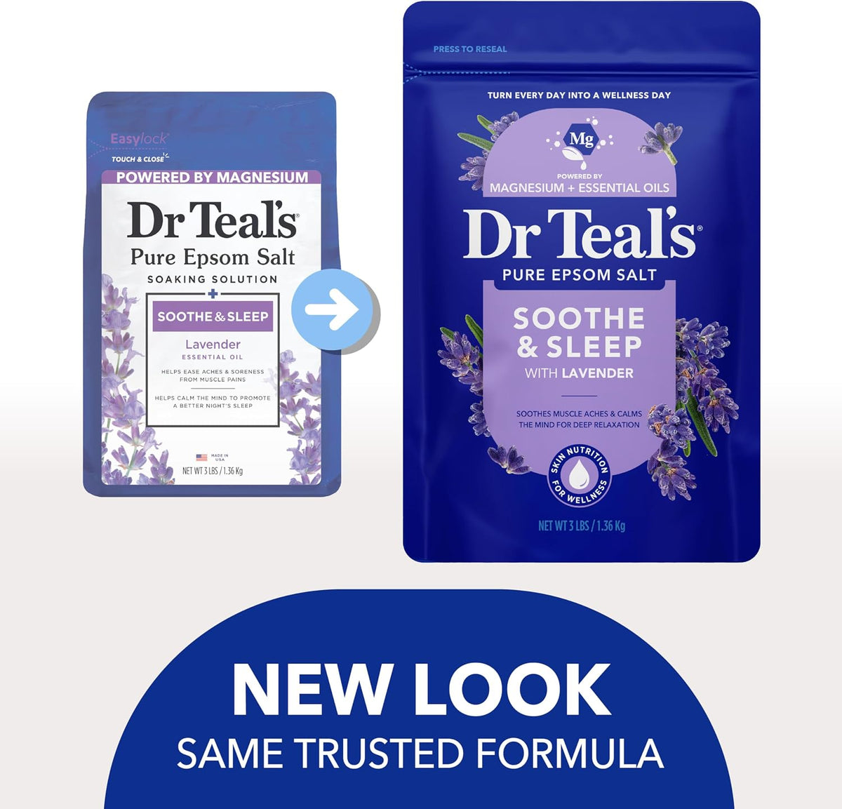 Dr Teal's Lavender Epsom Salt Bath Soak, 48 oz - view 3