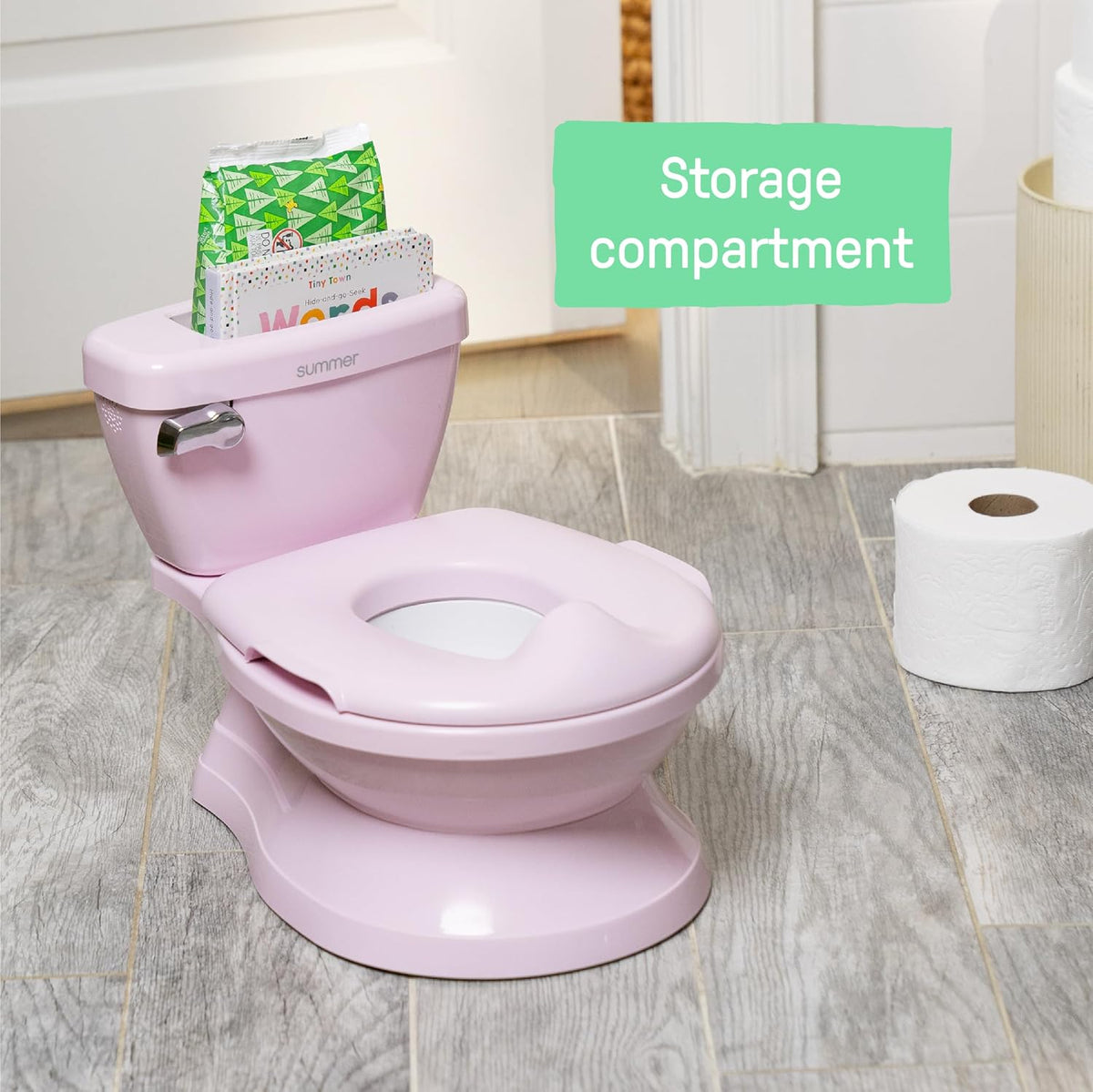Ingenuity My Size Potty Pro 2-in-1 Potty Training Toilet, Pink - view 5