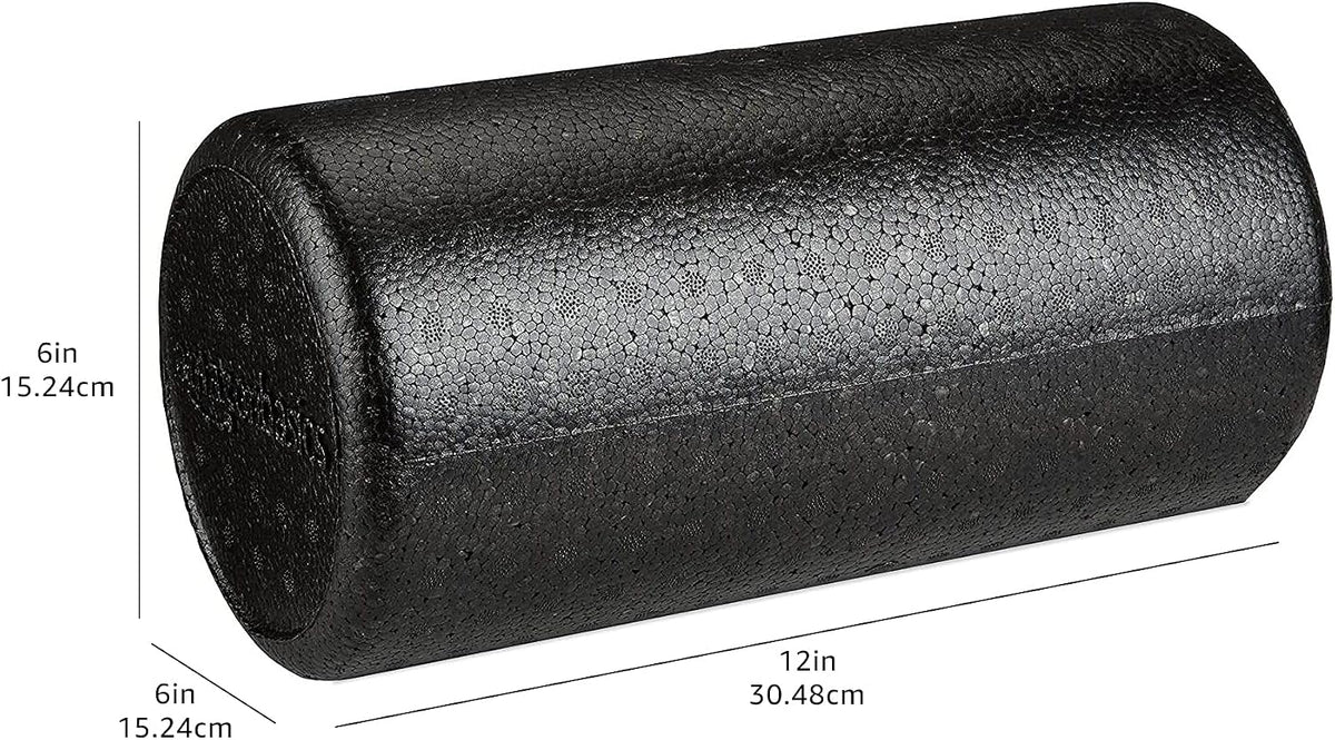 Amazon Basics High-Density Foam Roller, 12 Inch, Black - view 4