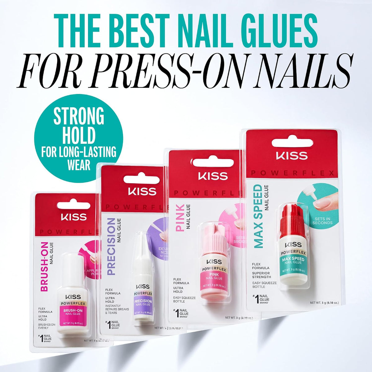 Kiss PowerFlex Maximum Speed Nail Glue with Nozzle Tip, 3 g (0.10 oz) - view 3