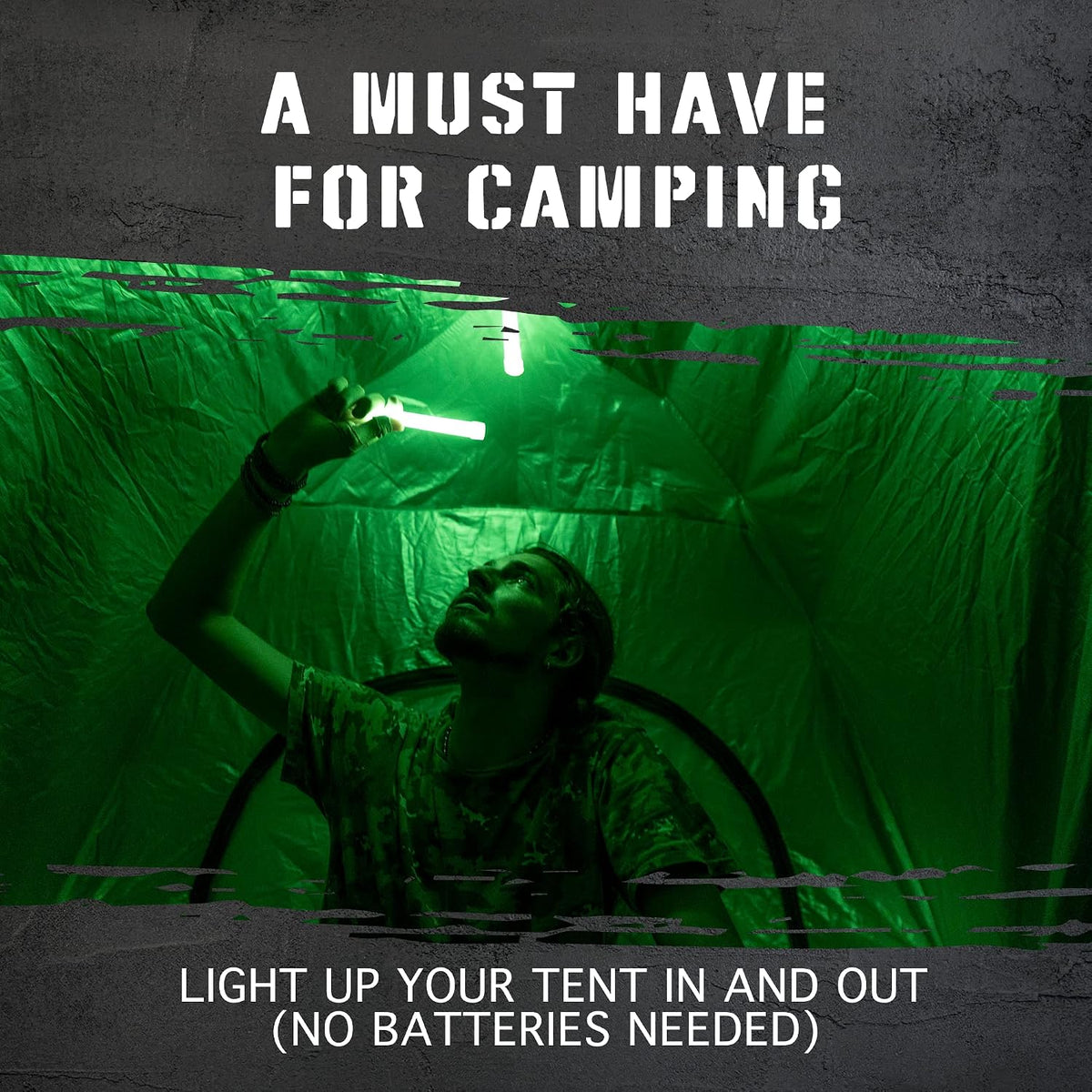 Glow Mind Emergency Glow Sticks, Green, Pack of 12 - view 4