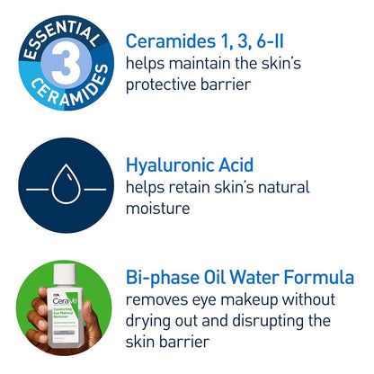 CeraVe Eye Makeup Remover with Hyaluronic Acid 4 oz - view 4