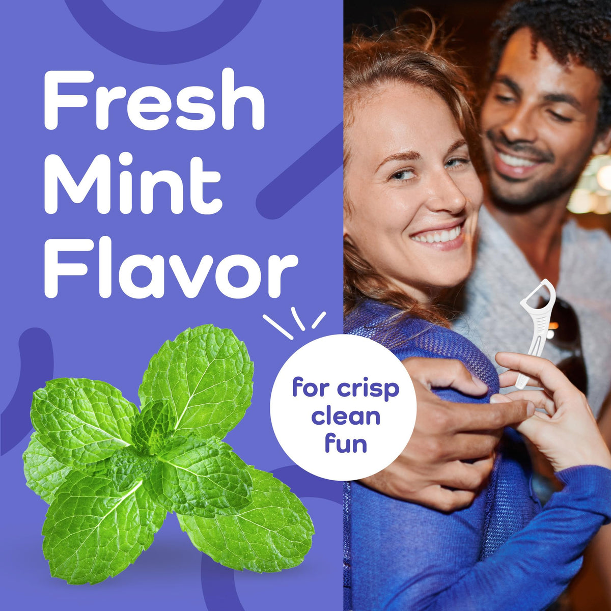Plackers Gentle Line Floss Picks, Fresh Mint, 75 Count - view 5