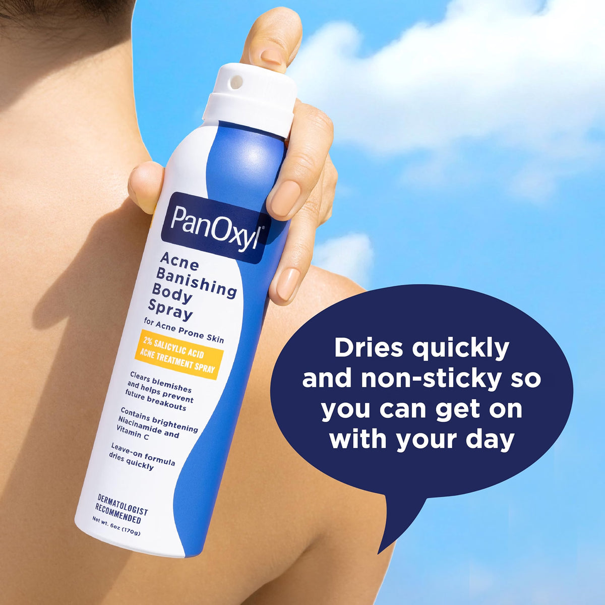PanOxyl Acne Banishing Body Spray 2% Salicylic Acid 6 oz (170 g)