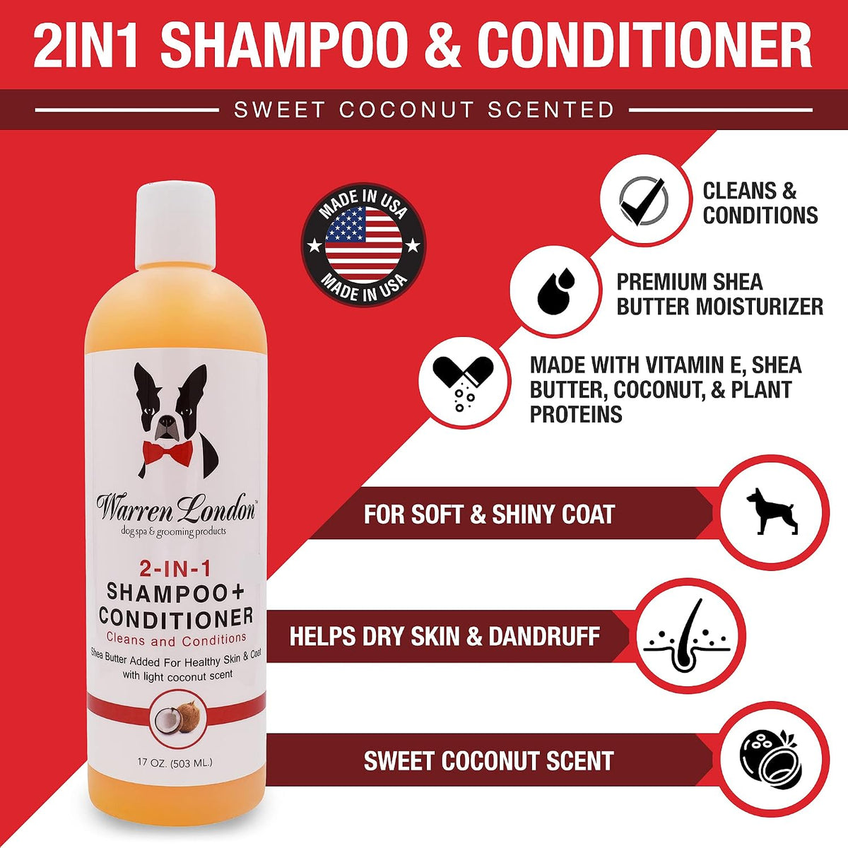 Warren London Butter Box Dog Grooming Gift Set, 4 Products - view 5