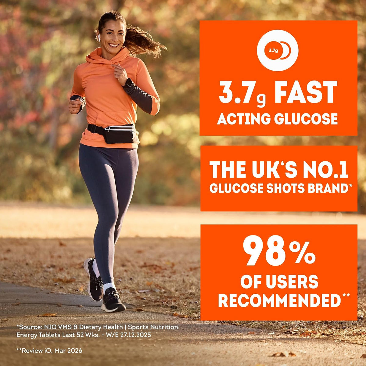Lift Glucose Chewable Tablets, Orange, 10 Count, Pack of 12 - view 3