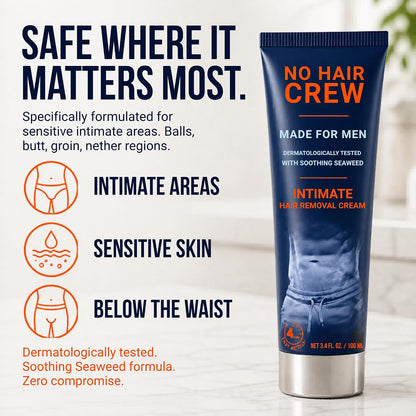 No Hair Crew Intimate Hair Removal Cream for Men, 100 ml - view 3