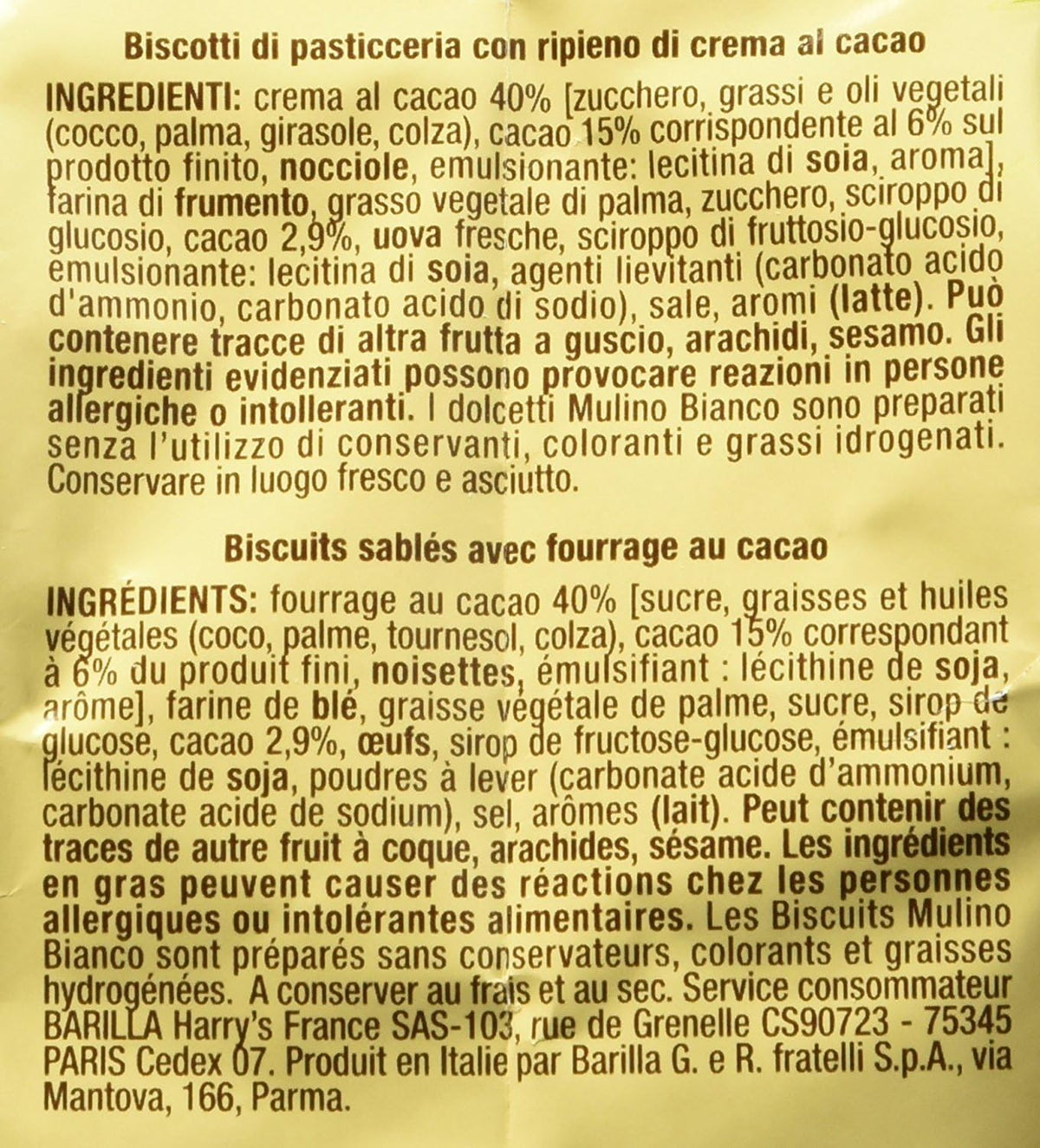 Mulino Bianco Chicche Shortcake with Cocoa Cream 200 g Pack of 2 - view 3